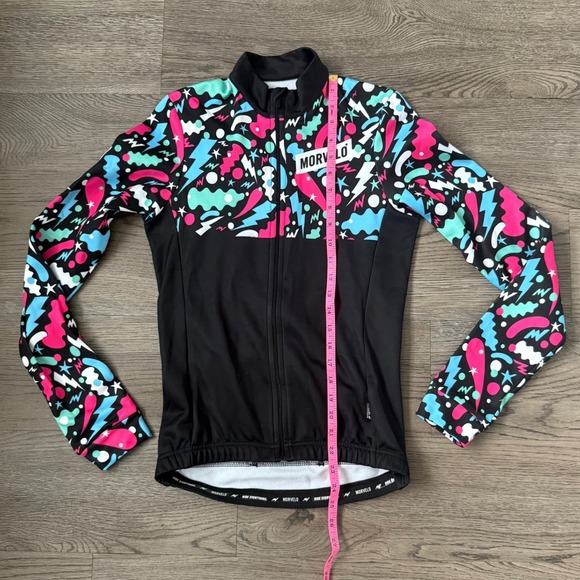 Morvelo Cheech Thermoactive Fleece‎ Lined Long Sleeve Cycling Jersey Full Zip M - Picture 5 of 12